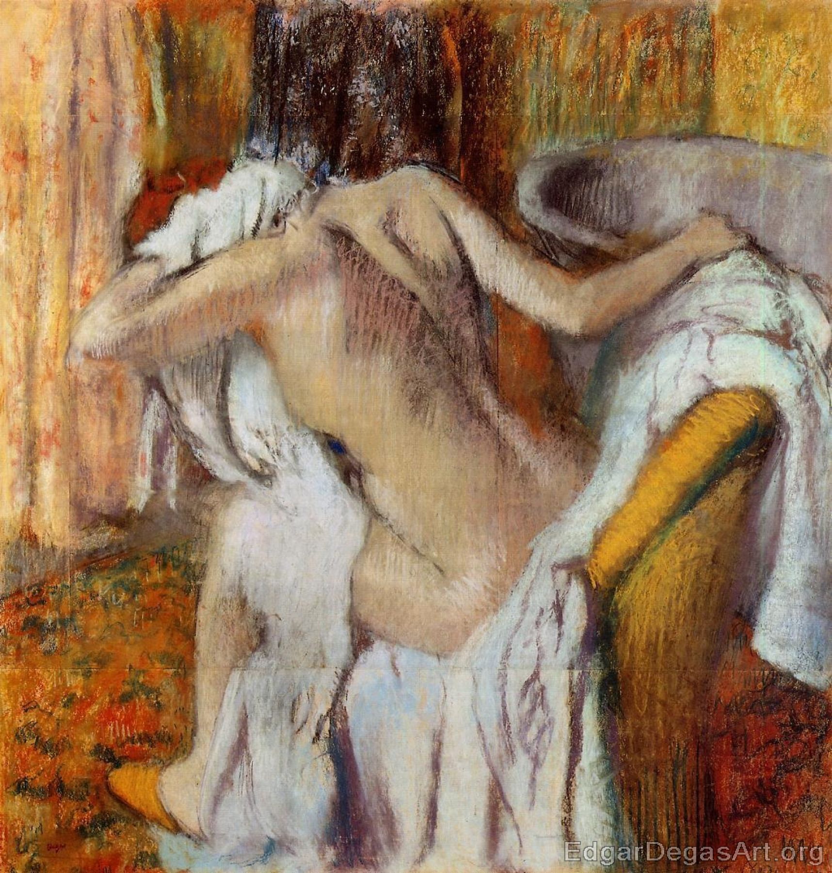 After the Bath, Woman Drying Herself II